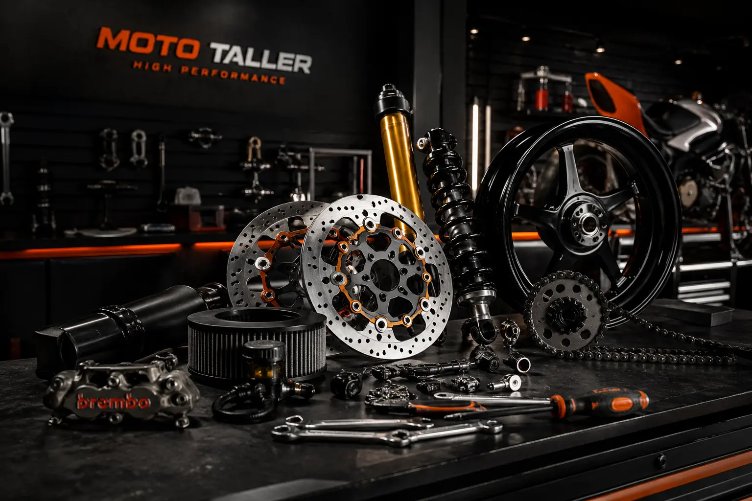 Refacciones premium para motocicleta